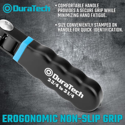 DURATECH Small Swivel Oil Filter Wrench，5 Gear Adjustment Oil Filter Removal - Image 7