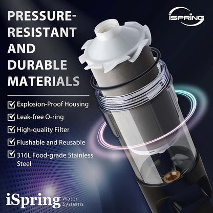 iSpring WSP500ARJ Spin-Down Sediment Water Filter, Upgraded Jumbo Size - Image 7