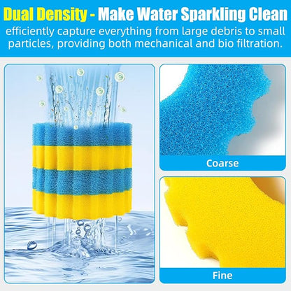 AQUANEAT Replacement Sponge Filter Media Pad Compatible - Image 3