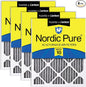 Nordic Pure 20x20x1 Furnace Air Filters MERV 10 Pleated Plus Carbon 4 Pack by NordicPure