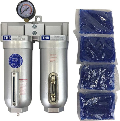 3/4" COMPRESSED AIR DESICCANT AIR DRYER/COALESCING FILTER by Unknown