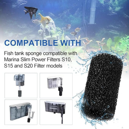 Pre Filter Sponge for Aquarium Shrimp Fry Fish Tank Filter Intake for Marina S10 - Image 2