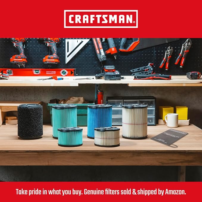 CRAFTSMAN CMXEVBE18595 16 Gallon 6.5 Peak HP Wet Dry Vac, Heavy-Duty Shop - Image 5