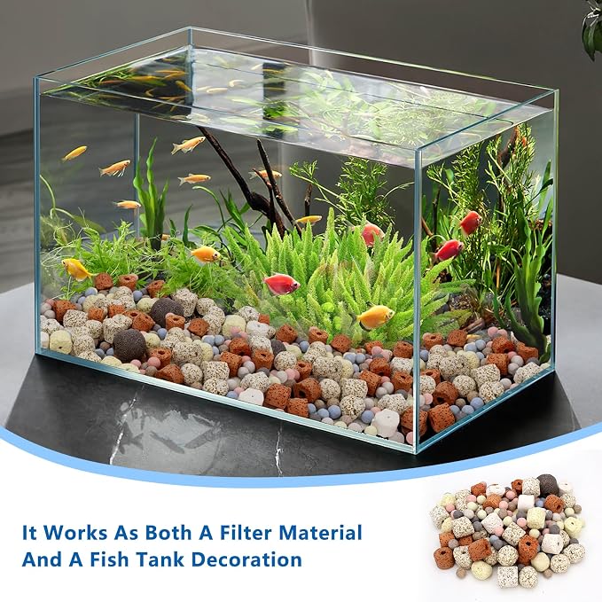 Bio Aquarium Filter Media, Bio Ceramic Ring Balls Media Set - Image 6