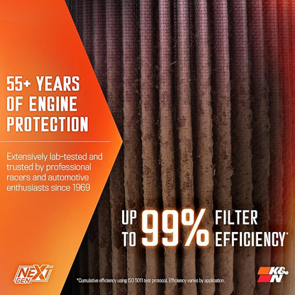 K&N NextGen Cold Air Intake System: High-Flow Cotton Filter: Compatible - Image 9