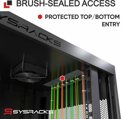 Sysracks 12U Wall Mount Server Rack Cabinet, 19” Locking Network Rack, 24” Deep - Image 6
