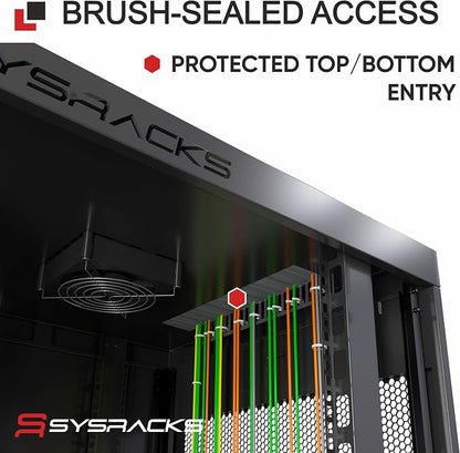 Sysracks 15U Wall Mount Server Rack Cabinet, 19” Locking Network Rack, 24” Deep - Image 6