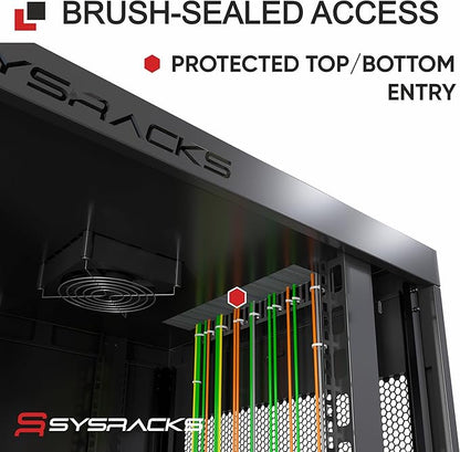 Sysracks 6U Wall Mount Server Rack Cabinet, 19” Locking Network Rack, 24” Deep - Image 6