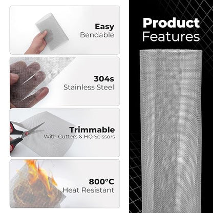 6-Pack Wire Mesh Screen 12×8 Inch – 20 Mesh Stainless Steel Durable, Smooth - Image 6