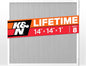 K&N 14X14X1 HVAC Furnace Air Filter, Lasts a Lifetime, Merv 8, the Last HVAC by KNEngineeringInc