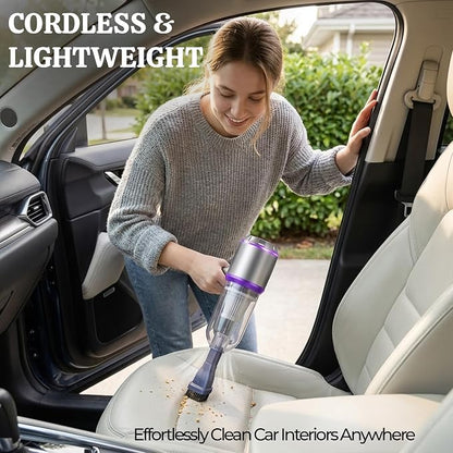 OMEO Vacuum & Air Duster 80, 000RPM Super Power Mini Car Vacuum Cleaner 4-in-1 - Image 7
