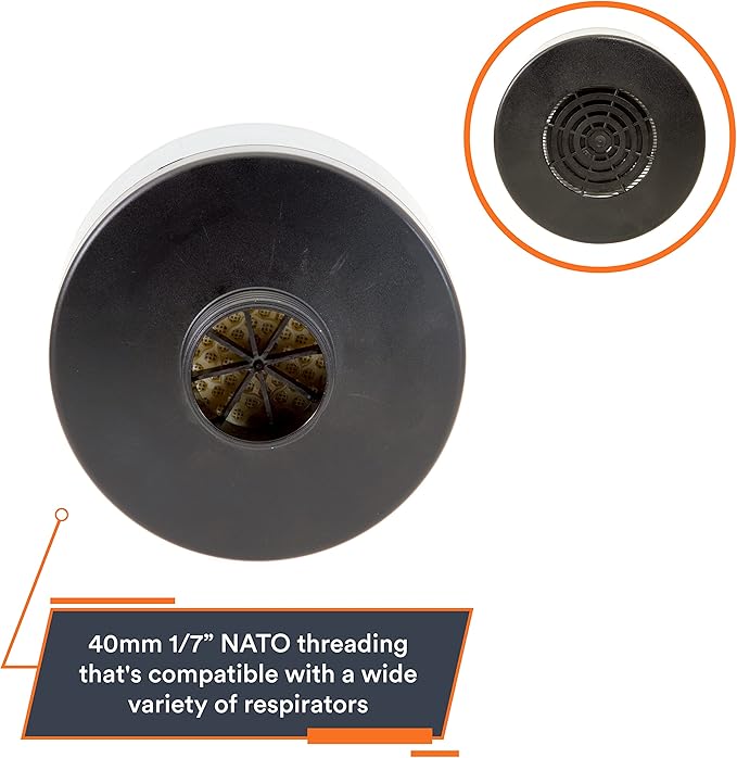 MIRA Safety - NBC-77 SOF - Single 40mm Gas Mask Filter - Special Combined CBRN - Image 4