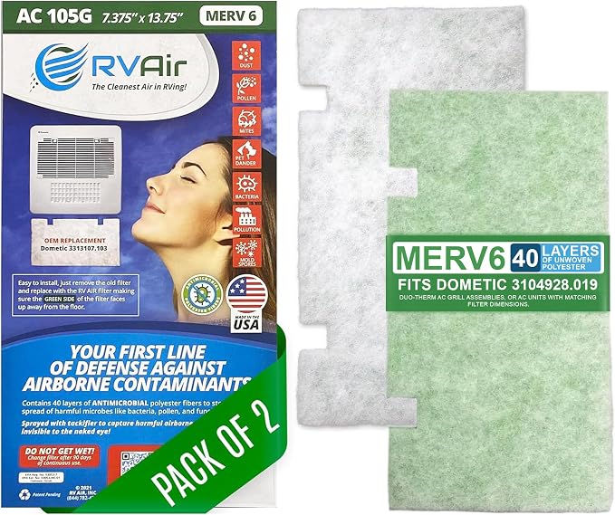 AC Filter - Air Conditioner Replacement Filters - RV Air Cleaner - Camper by RVAair