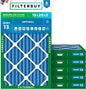 Filterbuy 16x25x2 Air Filter MERV 13 Optimal Smoke & Allergy Defense, by Filterbuy