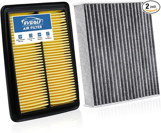 Engine+Cabin Air Filters Fit for Nissan Rogue 2014-2020, Rogue Sport 2017-2022 by RVgolf