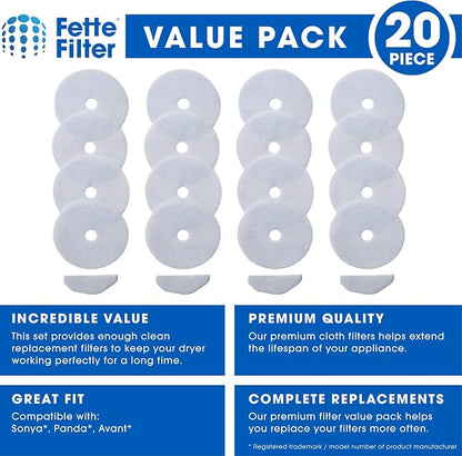 Fette Filter -Premium Material Dryer Exhaust Filters Compatible - Image 2