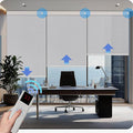 COOLWINDS Motorized Blinds with Remote Cordless Automatic Motorized Shades Custom Blinds for Windows Smart Curtains Compatible with Alexa Google Home(Solar Grey,W57 x H72in)