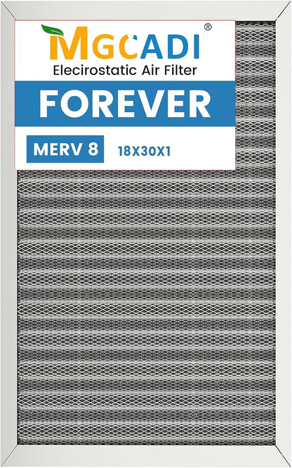18x30x1 HVAC Furnace Air Filter, Lasts a Lifetime, the Last HVAC Filter You by MGCADI