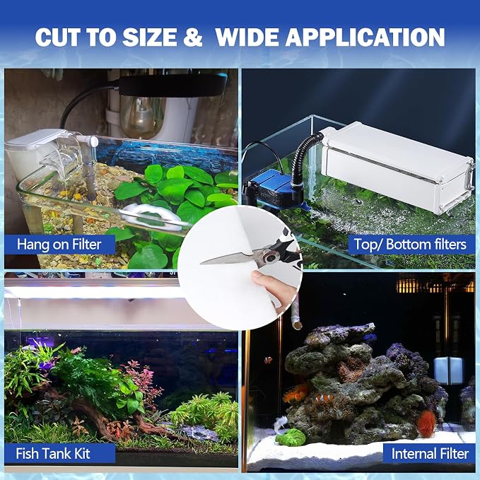 UBeesize Aquarium Filter Media Floss, 6 ft Cut to Fit Pond Filters - Image 6