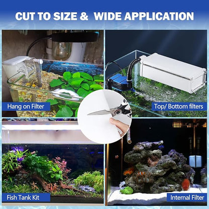 UBeesize Aquarium Filter Media Floss, 6 ft Cut to Fit Pond Filters - Image 6
