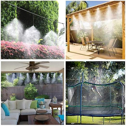 iRuiZhe Misting Cooling System Kit 59FT DIY Outdoor Mist Cooling Kit+21 Brass - Image 3