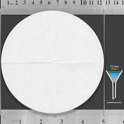 12.5 cm Quadrant-Folded Filter Paper, Pre-Folded disks, Qualitative Grade 1 - Image 3