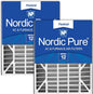 Nordic Pure 20x25x5 Air Bear Replacement 259112-102 MERV 12 Air Filters 2 Pack by NordicPure