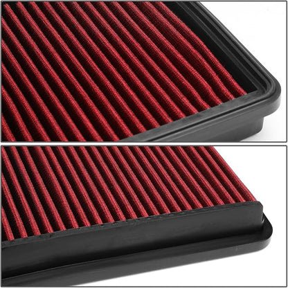 DNA Motoring AFPN-126-RD Clean Air Washable Drop In Panel Air Filter Enhance - Image 3