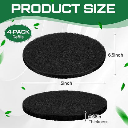 Pangda 4 Pack Oval-Shaped Charcoal Filters - Image 2