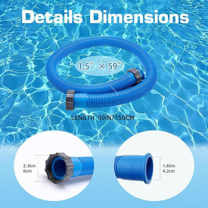 2-Pack 1.5 Inch Pool Pump Hose Replacement - Image 2