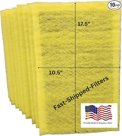 Fast-Shipped-Filters 10 Pack 12x20 Replacement Filter Pads Compatible by Unknown
