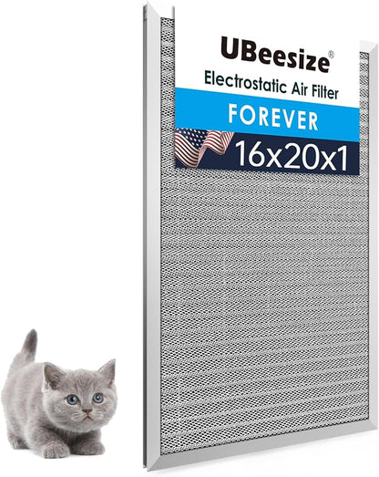 UBeesize 16x20x1 Reusable Air Filter HVAC AC Furnace Filter, MERV 8, Lasts a by UBeesize