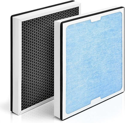 2-in-1 HEPA Activated Carbon Filter Replacement by Ritzephyria