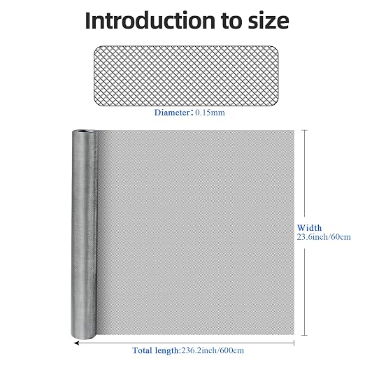 40 Mesh 304 Stainless Steel Mesh Screen, Rust Free Woven Wire Mesh, Metal Mesh - Image 2