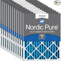 Nordic Pure 16x20x2 Pleated MERV 7 Air Filters 12 Pack by NordicPure