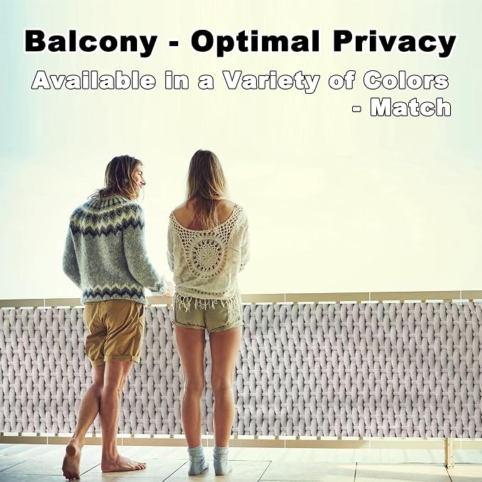 Fence Privacy Screen 2.6' x 26.2' UV Protection 96% Garden Fence, Easy - Image 2