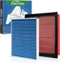 Cabin and Engine Air Filter fit by Forccord