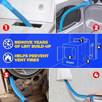 Holikme Dryer Vent Cleaner Kit 2 Pieces - Image 3
