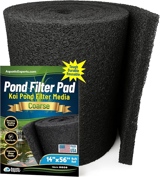 Aquatic Experts Classic Koi Pond Filter Pad COARSE – Bulk Roll Pond Filter Media by AquaticExperts