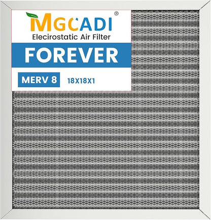 18x18x1 HVAC Furnace Air Filter, Lasts a Lifetime, the Last HVAC Filter You by MGCADI