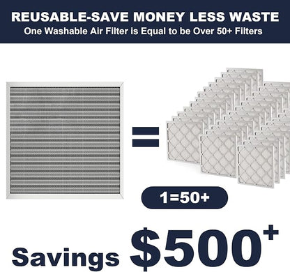 20x20x1 Reusable Air Filter, Electrostatic, Washable Lasts a Lifetime, Breathe - Image 2