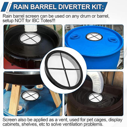 Rain Barrel Screen for Rain Barrel, 6 Inch Rain Barrel Cover for Rain Water - Image 5