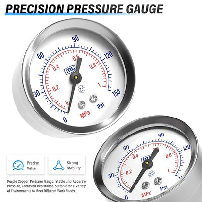 TAILONZ PNEUMATIC 1/2 Inch NPT White Air Filter Pressure Regulator Combo - Image 7