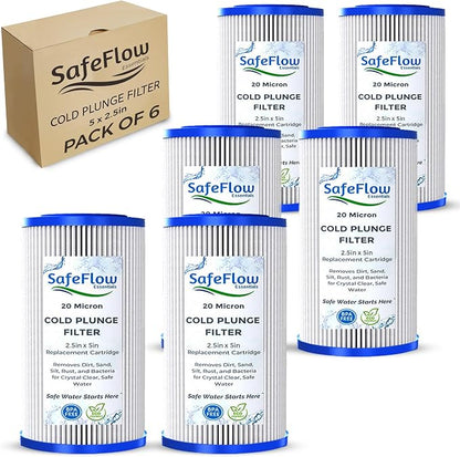 5" x 2.5" Cold Plunge Filter 20 Micron – Fits The Pod Ice Cold Plunge Water by Unknown