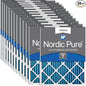 Nordic Pure 12x25x1 Pleated MERV 7 Air Filters 24 Pack by NordicPure