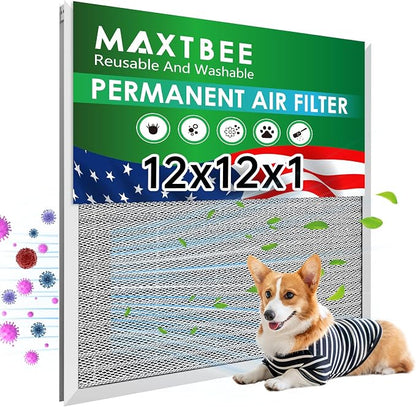 12x12x1 Air Filter Electrostatic Filter Reusable Washable HVAC AC Furnace Filter by Unknown