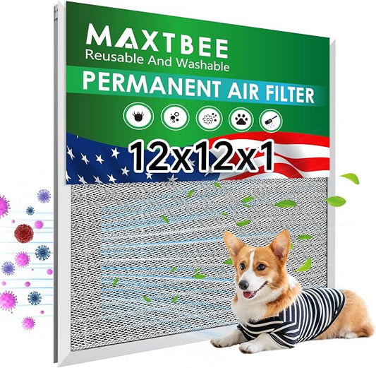 12x12x1 Air Filter Electrostatic Filter Reusable Washable HVAC AC Furnace Filter by Unknown