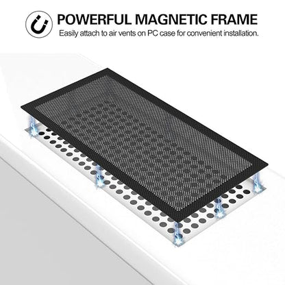 MoKo 120 x 240mm Dust Filter for Computer Cooler Fan, Magnetic Frame PC Fan - Image 3