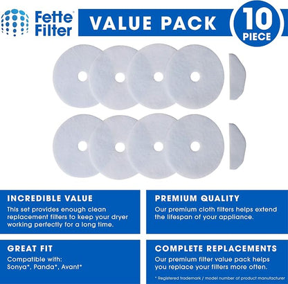 Fette Filter - Cloth Dryer Filters Compatible - Multi Pack - Image 2