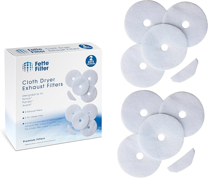 Fette Filter - Cloth Dryer Filters Compatible - Multi Pack by Fette+Filter